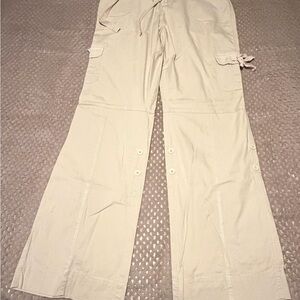 Maurice’s Women’s Beige Convertible Cargo Pants - Lightweight Casual
